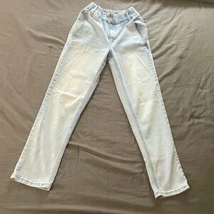 Paperbag light wash jeans juniors sz 0